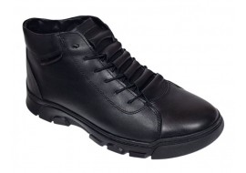 Ghete barbati casual din piele naturala pe calapod lat SPORT23N